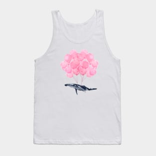 Flying Whale with Pink balloons #1 Tank Top